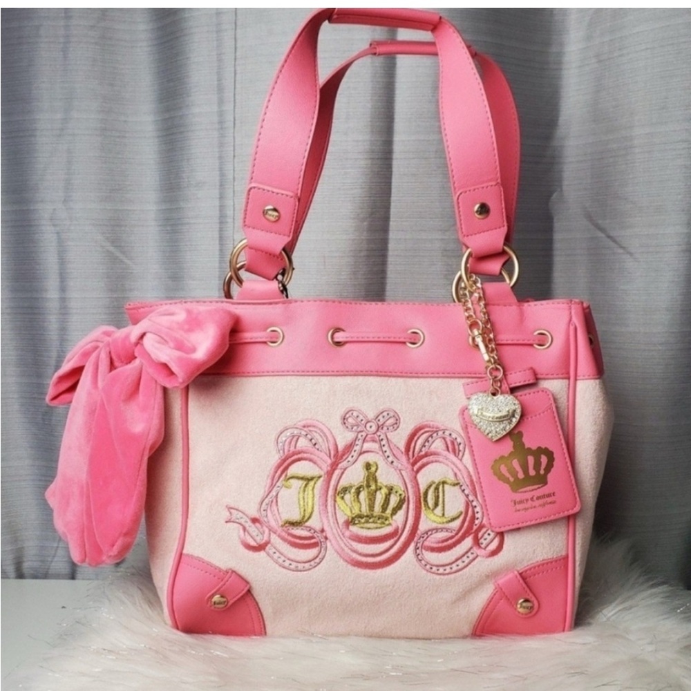 👉✨️Juicy Couture Juicy Lovers Club  2025 Daydreamer Pink Diamond/pink  tote